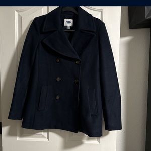 Navy blue old navy peacoat